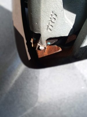 Brake Caliper discoloration and noise from the dash when pressing the