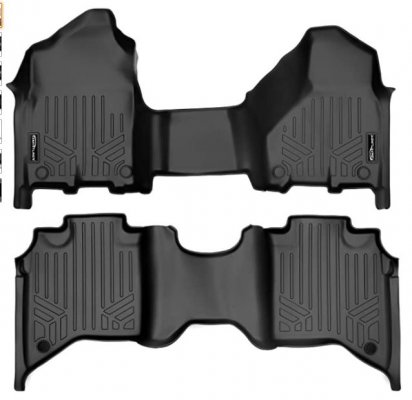 MAXLINER Custom Floor Mats Set Both Rows 1pc Black for 2019-2021 Ram 2500-3500 Crew Cab with 1...JPG