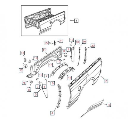 4th gen bed parts.JPG