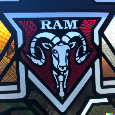 DALL·E 2023-04-20 08.57.59 - A stained glass window depicting a 2018 Ram truck.png