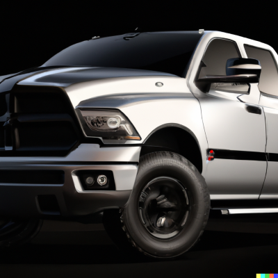 DALL·E 2023-04-20 09.04.09 - A photo realistic rendition of a white ram 1500 truck with dynami...png