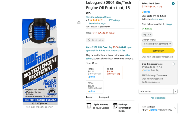 Screenshot 2024-02-05 at 11-58-33 Amazon.com Lubegard 30901 Bio_Tech Engine Oil Protectant 15 ...png