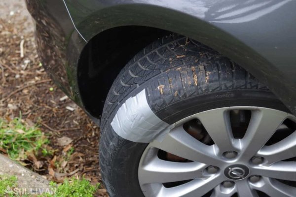 car-tire-temporarily-patched-with-duct-tape.jpg car-tire-temporarily-patched-with-duct-tape.jpg