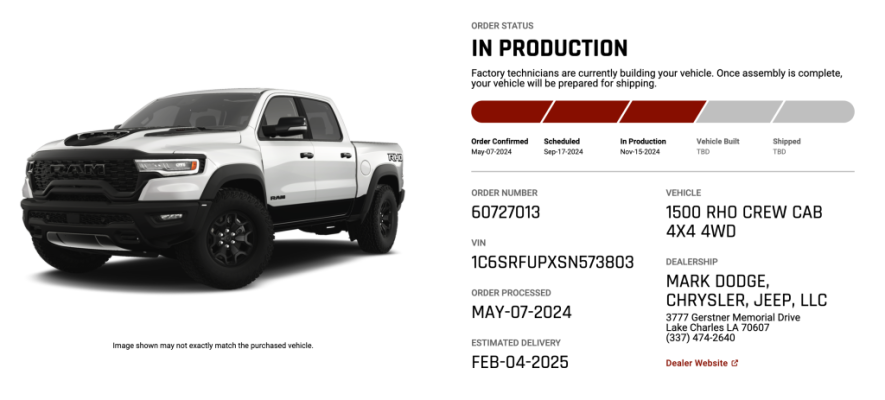 Ram order update.png