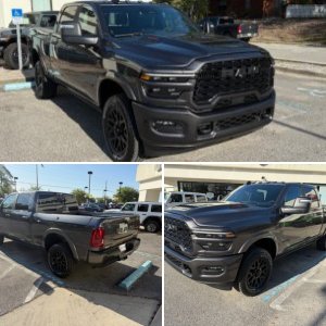 2025 Ram 2500 Limited 4x4 Diesel w/black out package and Ram Boxes