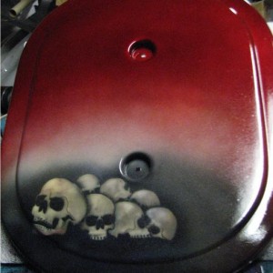 Intake cover custom airbrushed by myself