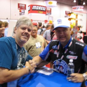 Myself with Robert Height, NHRA driver for John Force