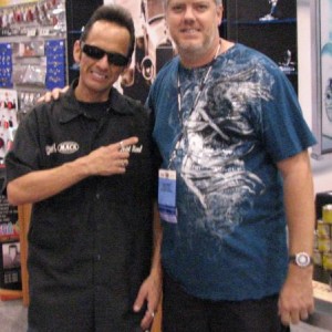Myself with Von Hot Rod, famous pinstripper