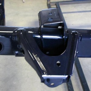 12 18 08   Dark Blue Metallic Powdercoated Frame 2