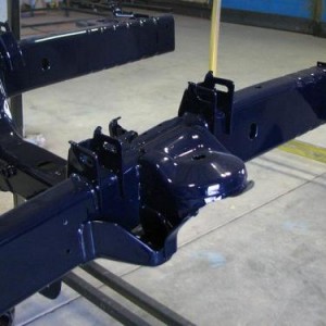 12 18 08   Dark Blue Metallic Powdercoated Frame 3