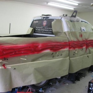 Truck being Painted 01