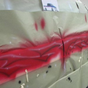 Truck being Painted 04
