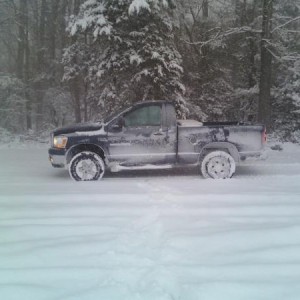 playin in the snow