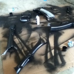 painting all the ugly tan trim black