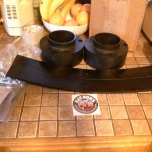 2.5" spacer and add a leaf