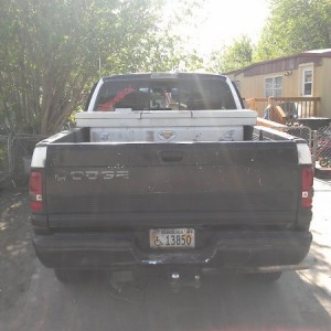 the rear...