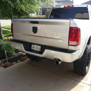 Rear with painted bumper