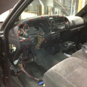 Interior torn apart