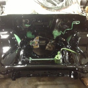 Engine after paint