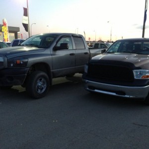 My 1500 that I traded in next to my new one