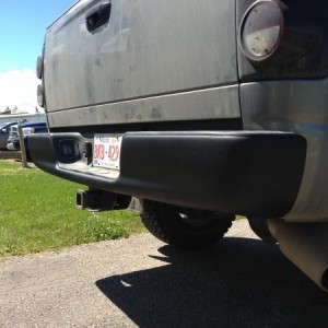 Bedlined the back bumper