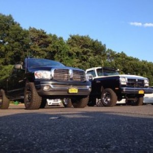 My truck and my friends restored 1993 Ram 250.