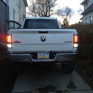 Recon LED tails w/90deg. Cree Reverse bulbs