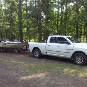 I thought my boat was bright white, till i put it behind the truck !!