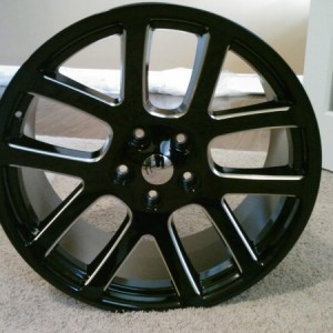 SRT reps 22x10 shaved aluminum inset