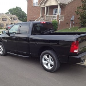 Driver side debadge (before)