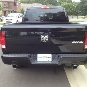 Rear debadge (before)