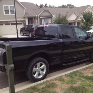 Passenger side debadge (after)