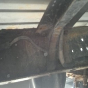 Driver side frame.