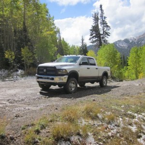 Power Wagon touring the Tusher Mountains in Utah