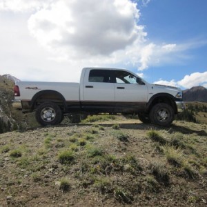 Power Wagon touring the Tusher Mountains in Utah