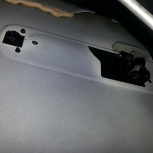 Door handle removed