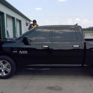 tint.
Before I de-badged her