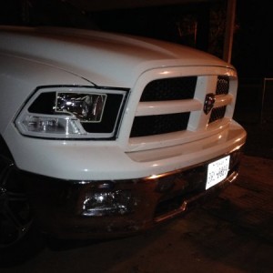Headlights and grill installed!