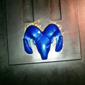 metallic blue