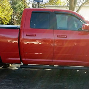 Truck before Bilstein 5100's and 1.75" rear coil spacer