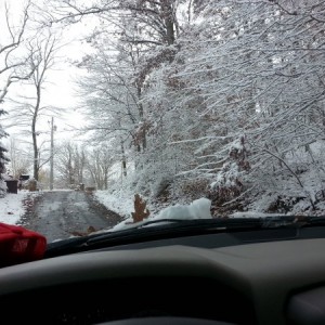 First snowfall 2013