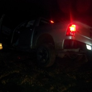 Back tire off the ground
