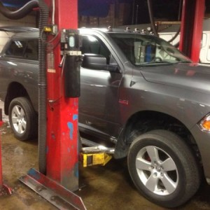 Leveled and 1.75 In the back.