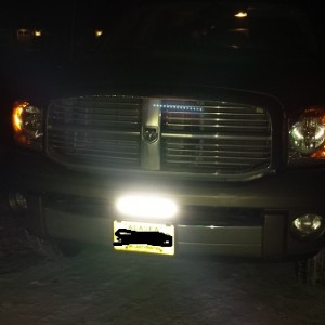 light bar and park lights