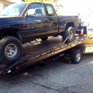 Getting her towed to my new house
