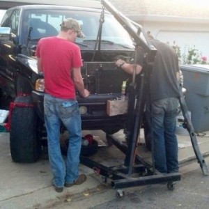 removing old engine