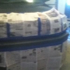 Taped up