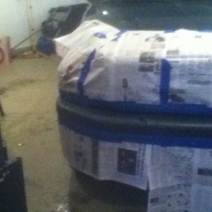 Taped up
