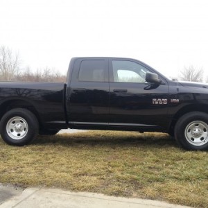 1st day... 2013 RAM tradesman, 4x4, quad cab , 6'4" bed, brand new, bought on February 2nd, 2013, total price $33,580 I got it for $26,510...
