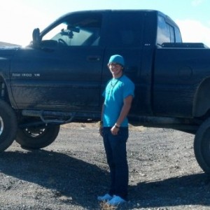 Getting off the pavement for some fun, that's my 17 y.o. in the ditch